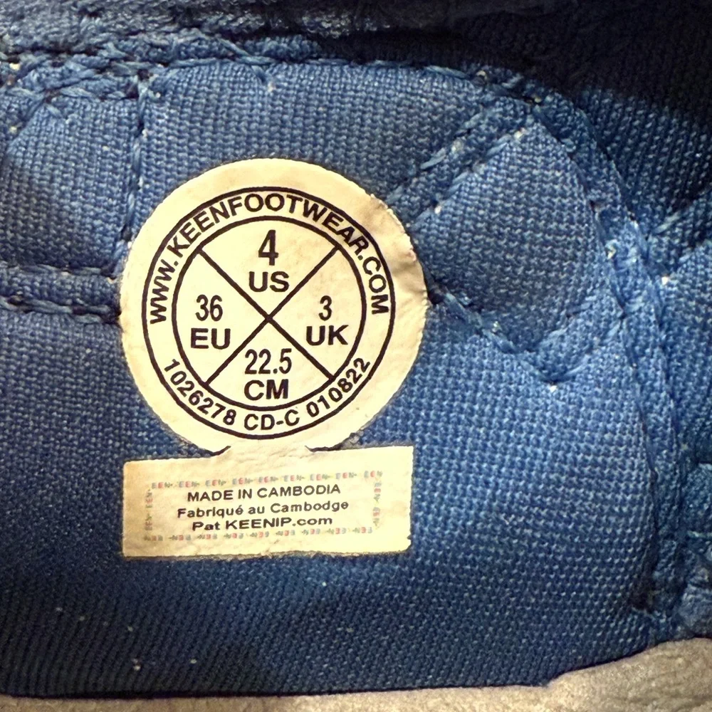 Keen Newport H2 Kids Water Shoes Quick Dry Hook‎ & Loop Camo/Bright Cobalt Sz 4